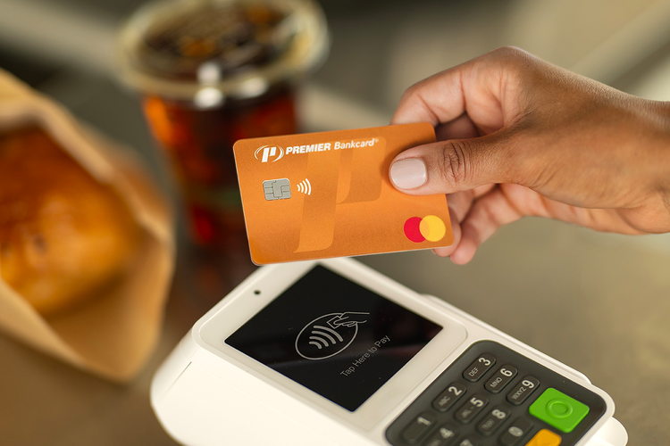 orange card next to card reader
