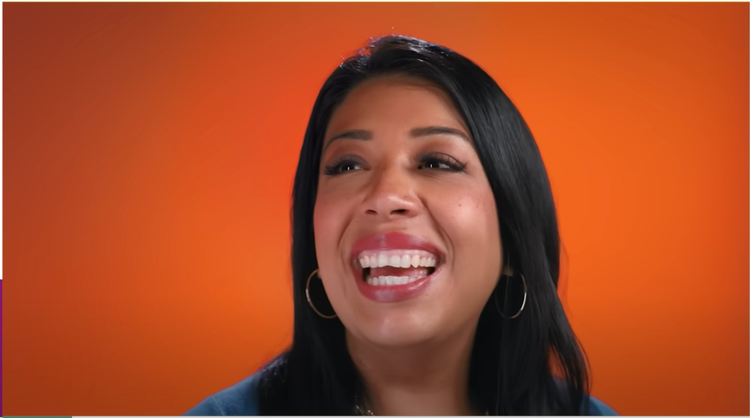 woman smiling